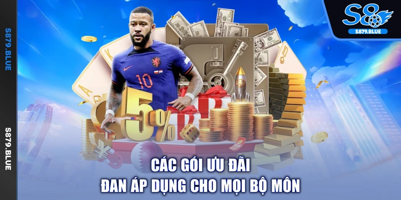 Các gói ưu đãi đan áp dụng cho mọi bộ môn